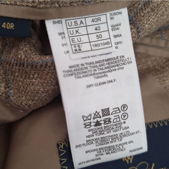 Ethomas For Brooks Brothers brown jscket size 40R - Picture 5 of 9